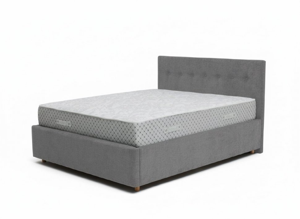 Кровать Nova 1600 с основанием / серый №25