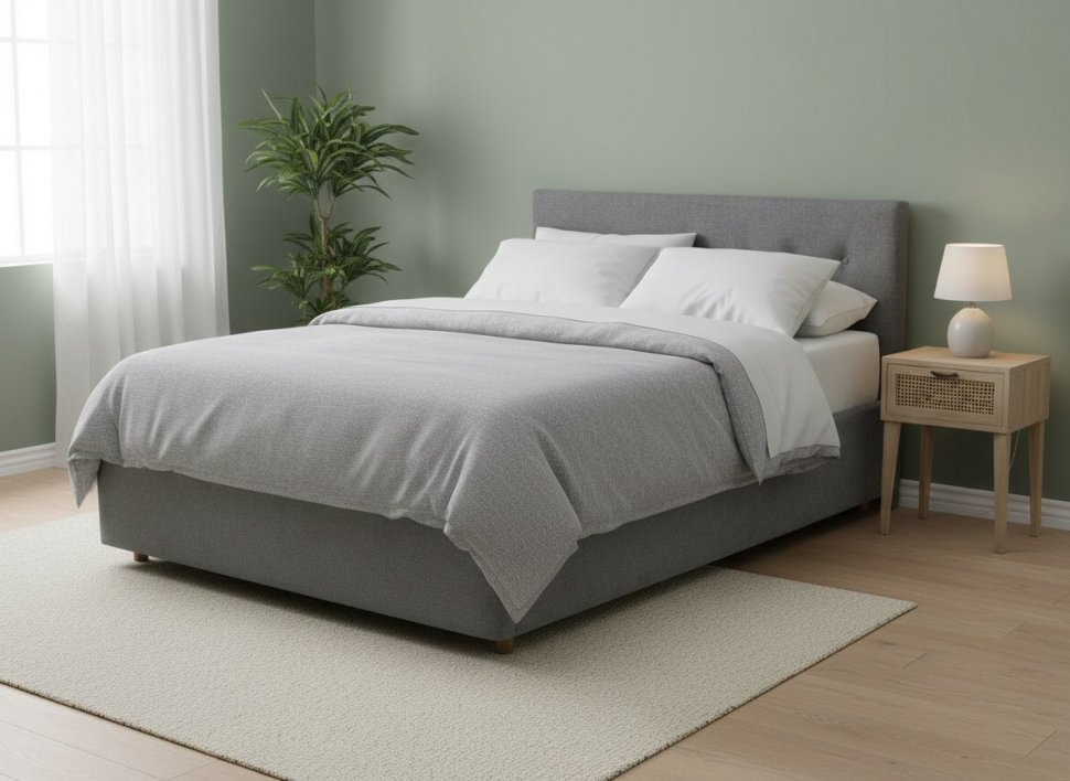 Кровать Nova 1600 с основанием / серый №25