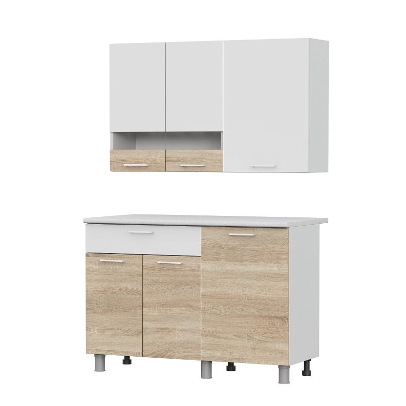 Кухня 1.2 (Арника) КГ- 4 Белый / Дуб Сонома