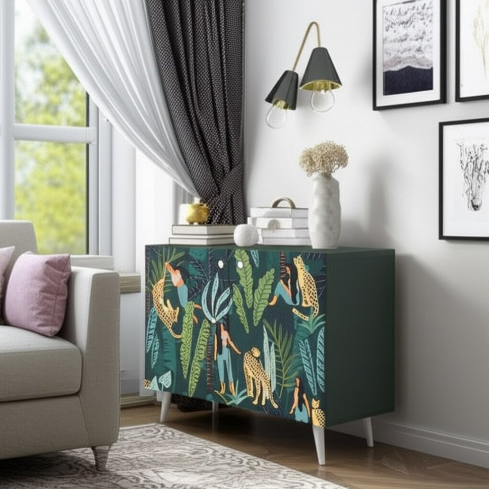 Либера комод 16.230.01 Пасифай / Белый PE шагрень