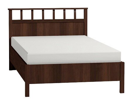 Кровать 140х200 Sherlock 48 Люкс Орех (Глазов) с основанием из дерева