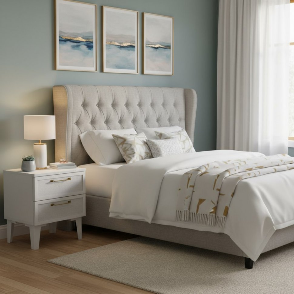 Тумба прикроватная Толедо ТТ-20, Белый