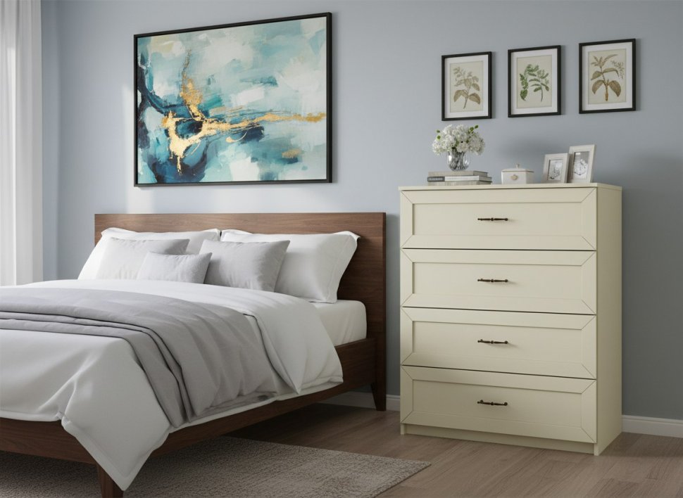 Бэль 40-02 Комод широкий Слоновая кость