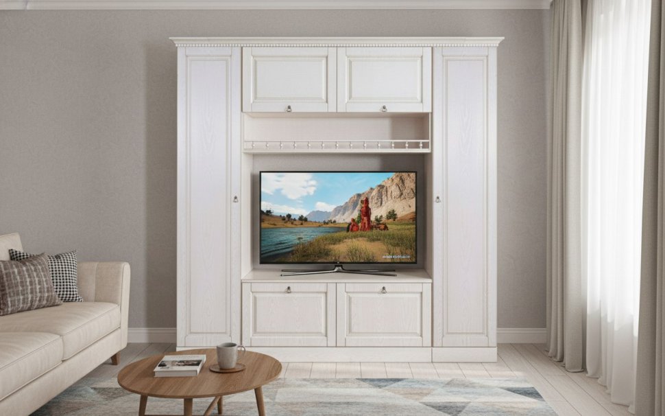 Гостиная Вероника-10 бодега светлый/ясень патина