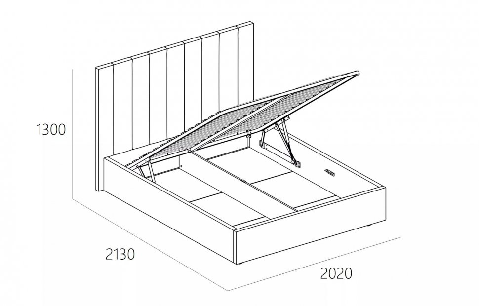 Кровать Ingrid 1800 модель 312 Анри 04