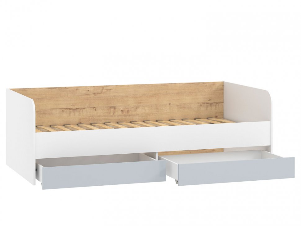 Детская Морти 3 Дуб Бунратти/белый/серый