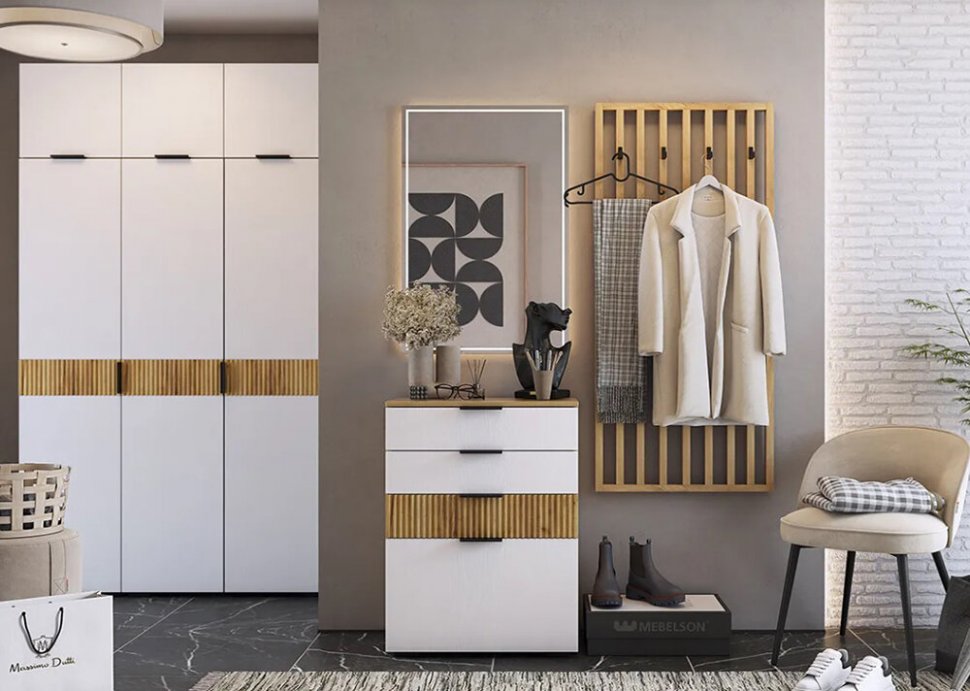 Комод Бери (Белое дерево)