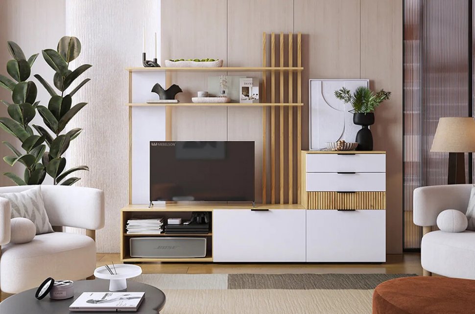 Комод Бери (Белое дерево)