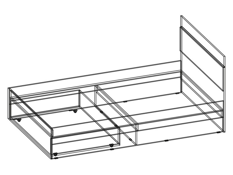 Кровать 120х200 Дублин Роуз МСТ Модуль 2 