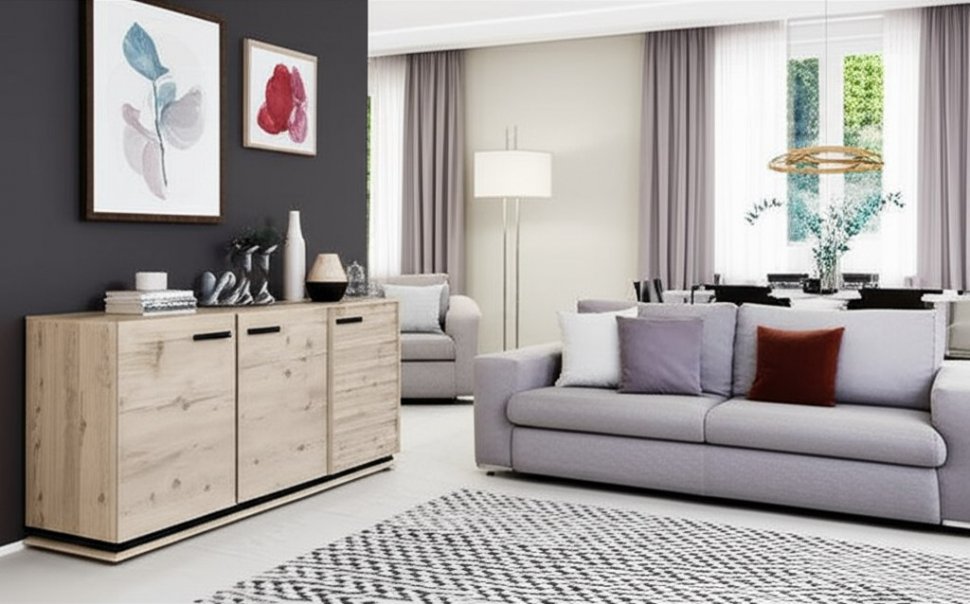 Тумба МЦН Nature 5 (Глазов) Гаскон пайн/Черный