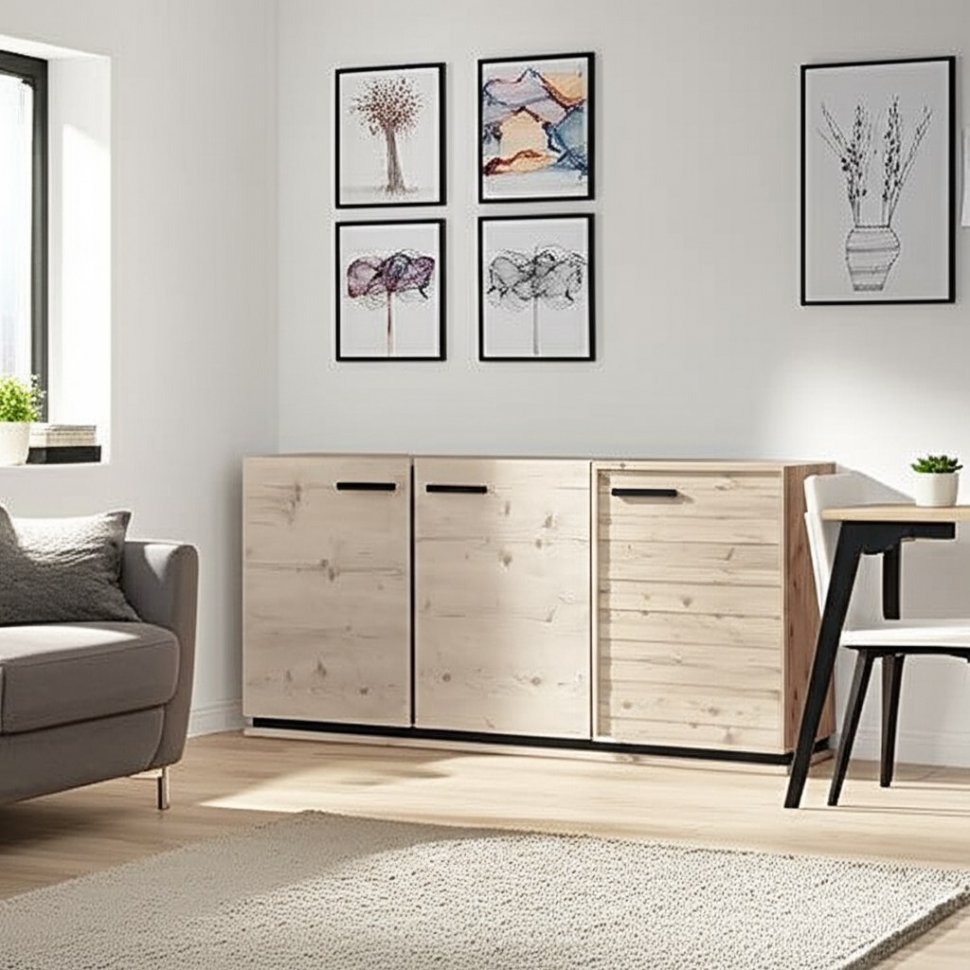 Тумба МЦН Nature 5 (Глазов) Гаскон пайн/Черный