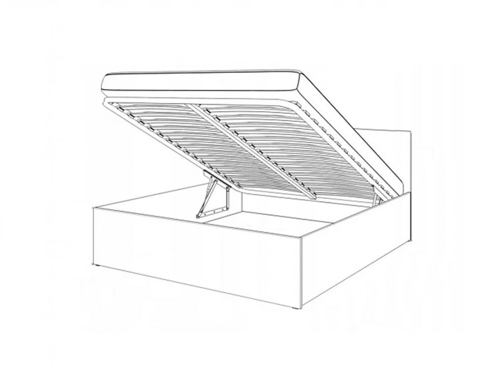 Бэль Кровать с п/м 1600 Слоновая кость