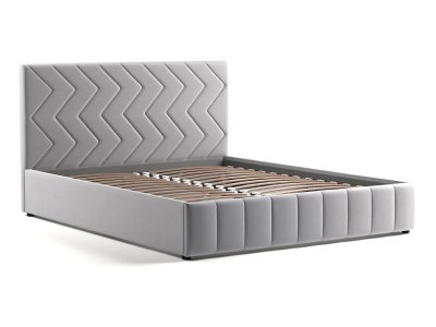 Милана кровать 160 Tenerife silver (светло-серый)