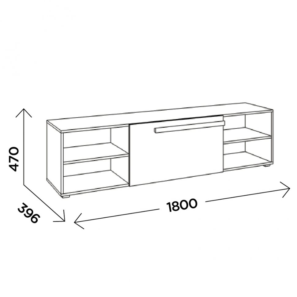 Тумба под ТВ Виллитус М5 (Комфорт-S)