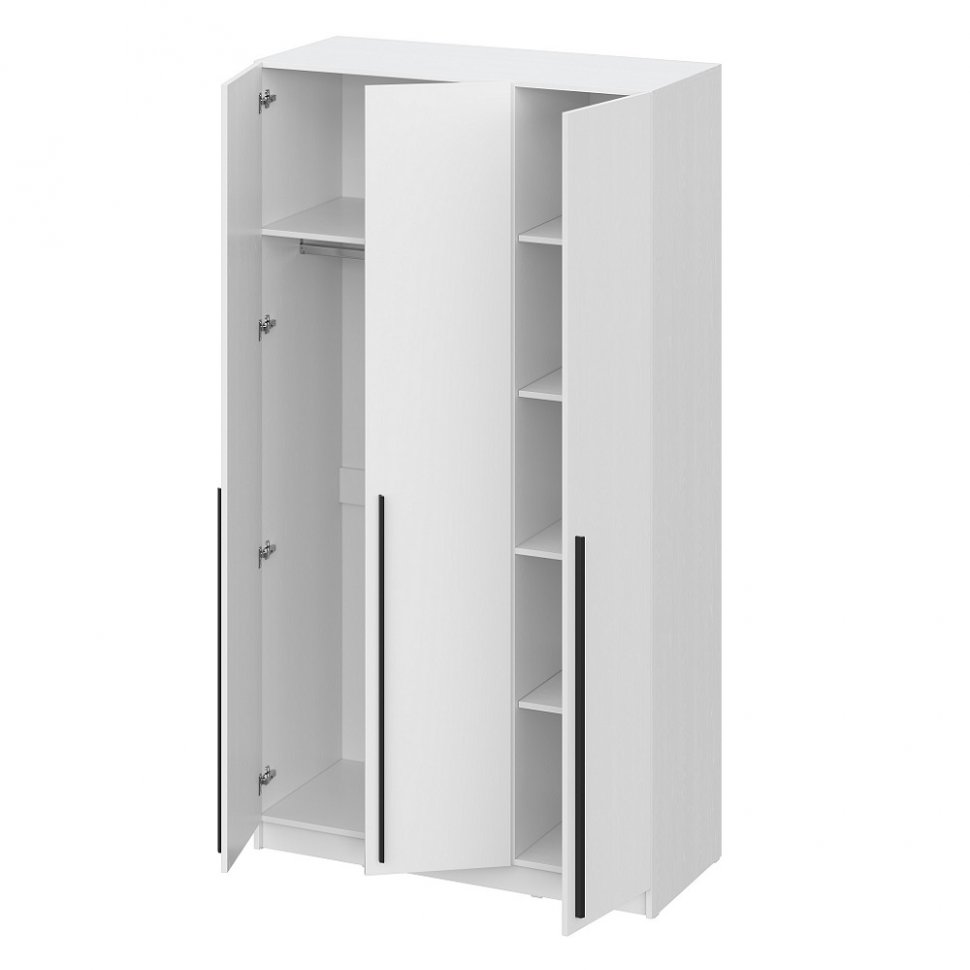 Шкаф 3-дверный 1200 (Арника) ШК-5 Белое дерево