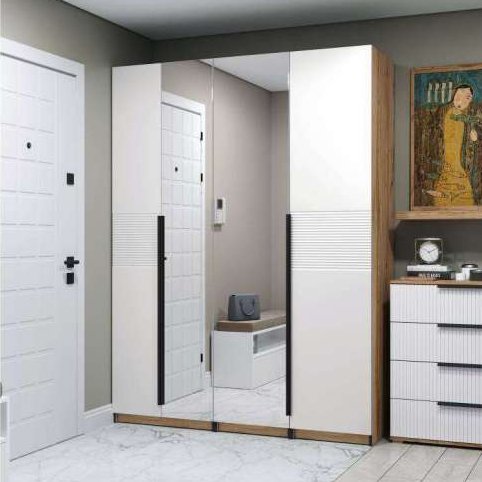 Дверь распашная (17) М2236х496 Квадро (Ижмебель) Волна мартини