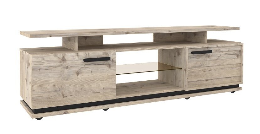 Тумба ТВ Nature 3 (Глазов) Гаскон пайн/Черный