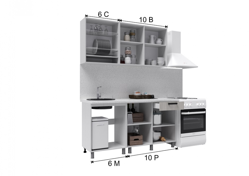 Кухня Версаль, 1,6 м Артик