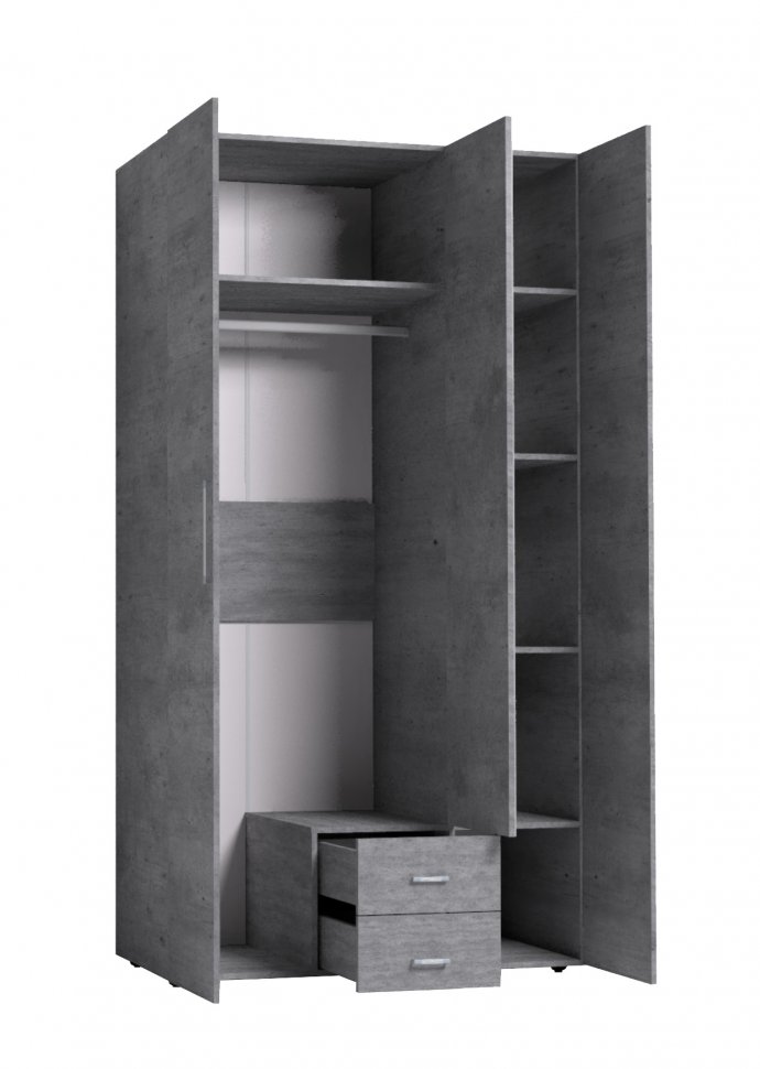 Шкаф трехдверный Монако 444 (Глазов) Atelier светлый