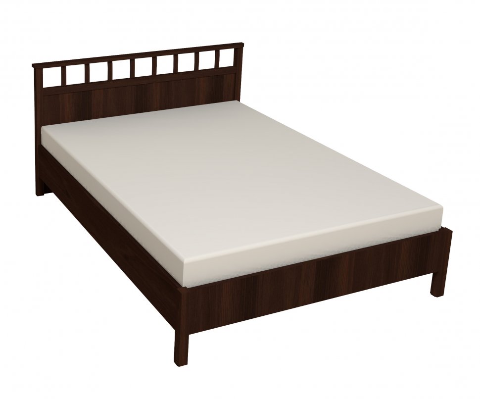 Кровать 90х200 Sherlock 50 Люкс Орех (Глазов) с основанием из дерева