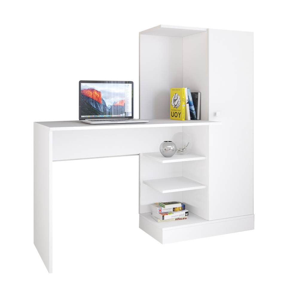 Компьютерный стол Квартет-6 (ТЭКС) Белый