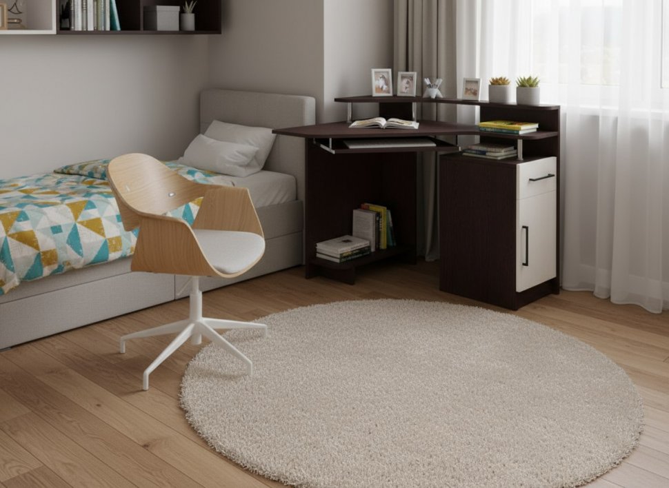 Интел-5 стол компьютерный Бодега Темный / Светлый