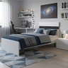 Сити 71 кровать с орт. основанием Белая Аляска / Черный