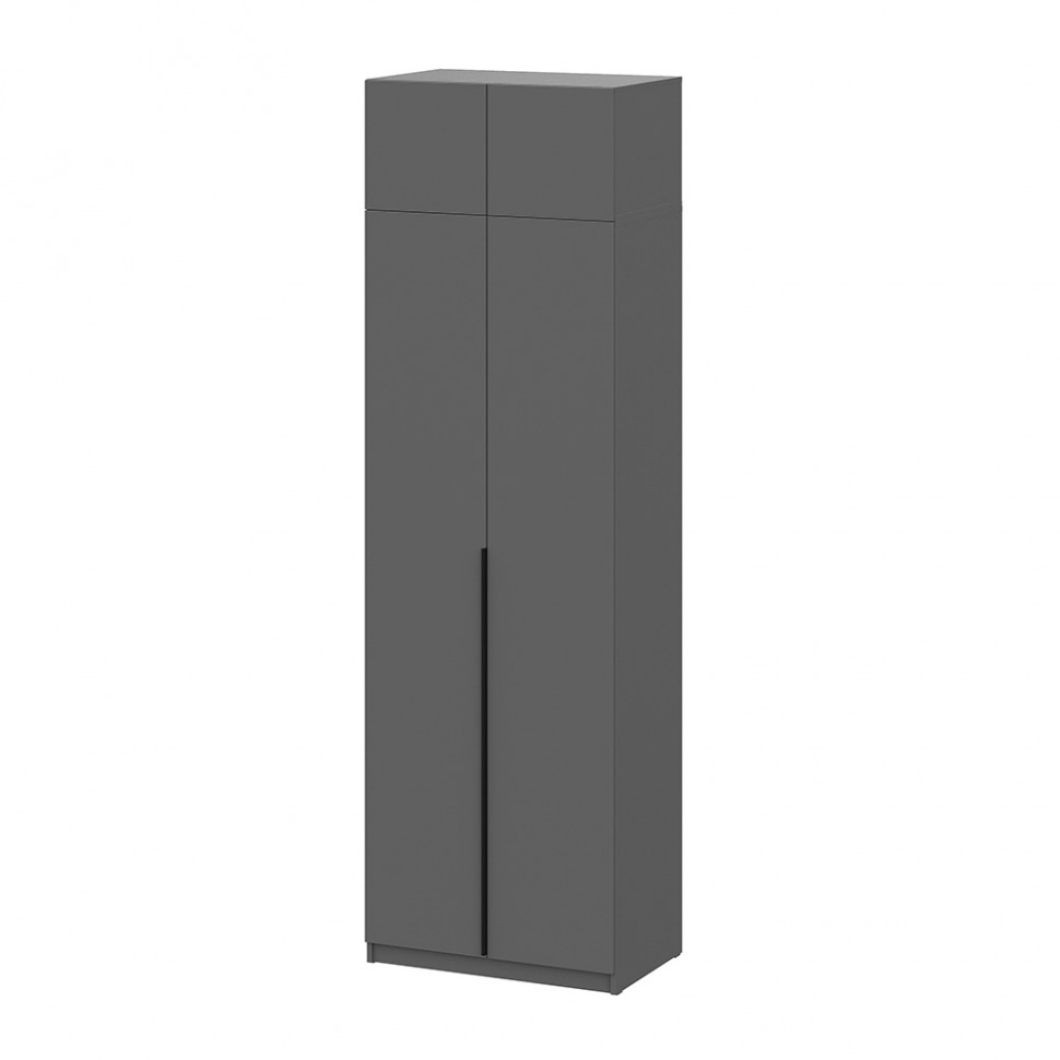 Шкаф с антресолью (полка + штанга) ШК 5 (800), Графит