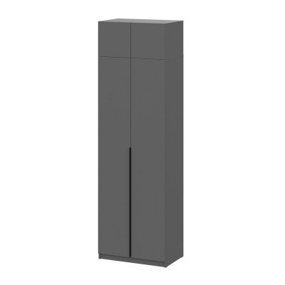 Шкаф с антресолью (полка + штанга) ШК 5 (800), Графит